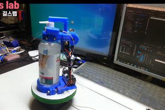 make automatic hand cleaner dispenser machine maker diy 3d print model - Mito3D