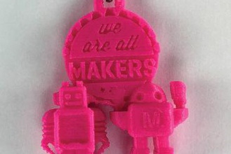 makers - souvenir pendant maker faire jewelry gumball 3d print model - Mito3D