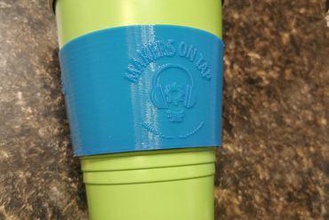 makers tap embossed 12oz cup sleeve contest mrrf2019 mrrf solo solocup makersontap podcast cupsleeve 3d print model - Mito3D