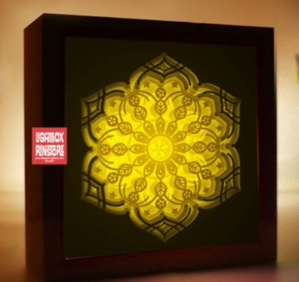 mandala 1 ligero caja lámpara lampara ligera 3d print model - Mito3D