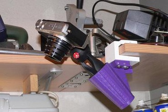 manfrotto pixi adapter, Stativ-Stange maker diy Stativ - adapter Regal machen 3d print model - Mito3D