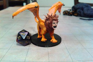 manticore miniatures lion dungeons dragons & dragon dnd d&d pathfinder 3d print model - Mito3D