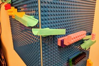 mermer çalışma oluklar eğitim çalıştırın lego 3d print model - Mito3D