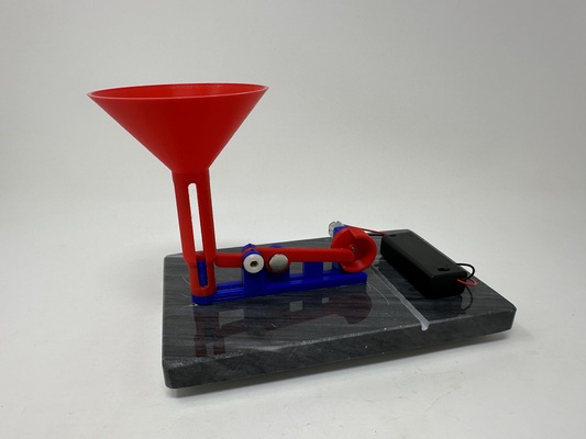 marblevator marble launch mechanism ultimaker autodesk fusion 360 launcher 3d print model - Mito3D