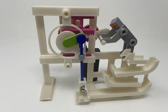marblevator pick place version 2 Gadget marble machine mechanism tpu autodesk fusion 360 ultimaker 3d print model - Mito3D