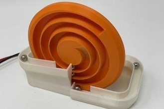 Marmorvator Spiral Scheibe Gadget Marmor machin Autodesk Verschmelzung 360 Ultimaker 3d print model - Mito3D