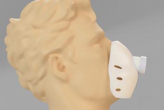 mascherina-covid-19 covid19 maske pla İtalya tnt 2020 filtro covid 19 mascherina protezione facciale damlacıkları avellino virüs Corona savunmak 3d print model - Mito3D