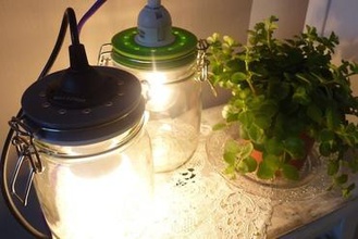 frasco de vidrio la lámpara tapa su casa tarro mason jar weck weckfles 3d print model - Mito3D