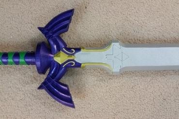usta kılıç boyut efsane Zelda oyunlar bıçak ağzı destek Kostüm oyunu kopya 3d print model - Mito3D