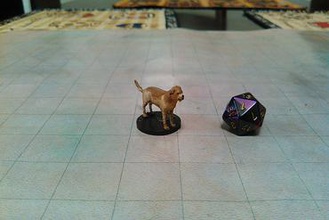 mastiff Minyatürler köpek monte edin dnd d&d dungeons dragons & masa üstü rpg oyun rol yapma wargaming pathfinder doggy yavrusu woof 3d print model - Mito3D