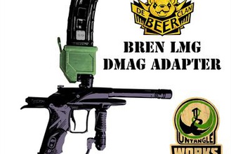 mcs dmag helix universal magazine adapter bren lmg style other paintball magfed 3d print model - Mito3D