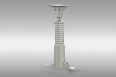 medium pump art air utility hose attachment variable customizable bike 3D print model - Mito3D