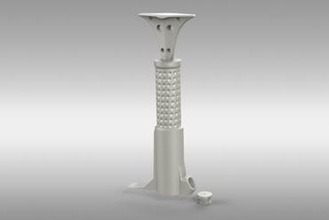 medio della pompa art aria il programma di utilità tubo flessibile allegato variabile personalizzabile moto 3d print model - Mito3D