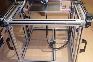 mercenary 3d printer 3D parts and enhancements print corexy core-xy hbot h-bot zbelt reprap nema17 diy 4040 castplate 2040 extrusion 2020 e3d v6 e3dv6 pei mgn rail 3d print model - Mito3D