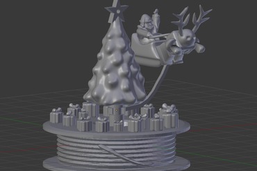 merry 3d printed christmas contest makingmerry decoration ornament printable 3D print model - Mito3D