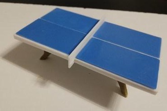 mesa de ping pong art tenis tabla trofeo el 3d print model - Mito3D