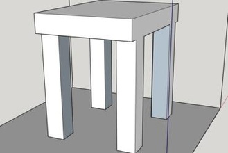 mesa semplice arte 3d print model - Mito3D