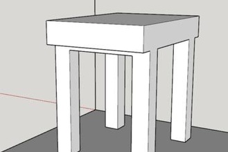 mesita per tuo casa tavolo 3d print model - Mito3D