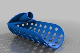 metal detektör kum kepçe kabarık saç yapımlar scup plaj 3d print model - Mito3D
