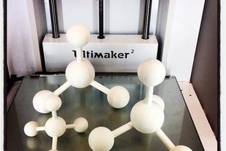 a molécula de metano educação ciência química 3d print model - Mito3D