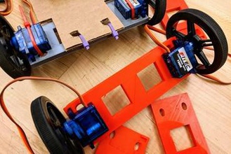 micro servo chassis Bildung - 3d print model - Mito3D