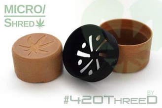 micro shred - 420threed sdentato herb grinder la vostra casa 420 di erbaccia cannabis smerigliatrice shredder 3d print model - Mito3D