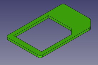 micro sim di dimensioni standard 3ff 1ss gadget l'adattatore carta 3d print model - Mito3D