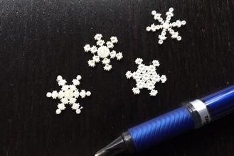 micro snowflakes - snowflake machine your home snow holiday olsson tiny 3d print model - Mito3D