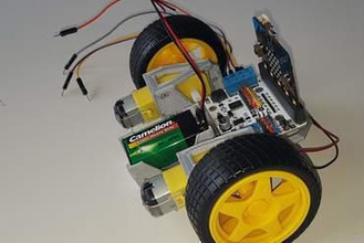 microbit carro rc quadro educação 9v motor de bits robótica 3d print model - Mito3D