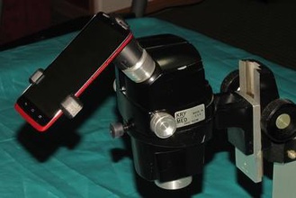 adaptateur de microscope droid turbo téléphone gadget milwaukee makerspace som l'adaptateur l'optique 3d print model - Mito3D
