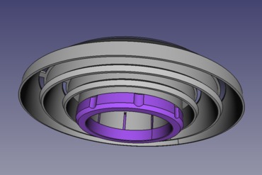 microscopio luce dell'anello del led maker fai da te anello szm7045 binoculare trinoculare 3D print model - Mito3D