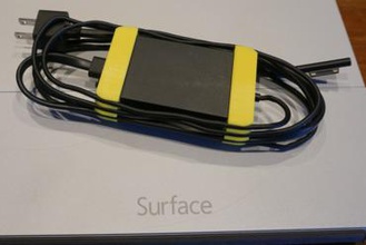 microsoft surface pro cable de alimentación flatwrap gadget la superficie 3d print model - Mito3D