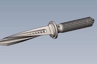 microtech jagdkommano art knife blade 3d print model - Mito3D