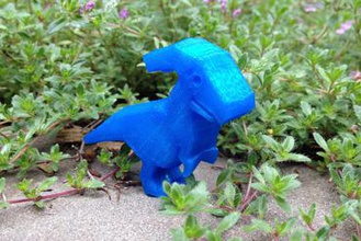 milton las miniaturas dinosaurio parasaurolophus en miniatura catan lowpoly 3d print model - Mito3D