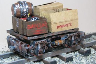 mine truck miniatures stop motion railway wagon 3d print model - Mito3D
