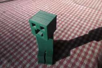 minecraft-creeper-Schwenkkopf - Spielzeug 3d print model - Mito3D