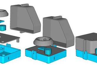 mini-Zentrifuge gadget diybio Wissenschaft Biologie hardware 3d print model - Mito3D