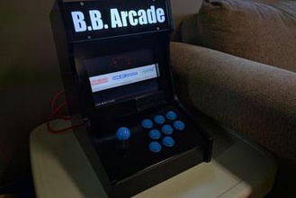 mini borne d'arcade marquise raspberry pi 3 b+ à l'aide de recalbox jeux arcade cabinet mame emulationstation retropie retroarch jeu l'émulation 3d print model - Mito3D