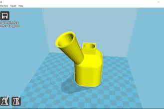 mini cubo gorgogliatore bong maker fai da te 3d print model - Mito3D