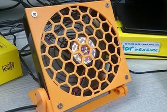 mini desk wall fan maker diy mount 3d print model - Mito3D
