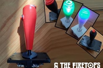 mini firestick şömineler oyunlar oyun makinesi parçalar uçuş çubuğu kolu 3d print model - Mito3D