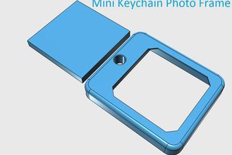 chaveiro mini do frame da foto miniaturas quadro 3d print model - Mito3D
