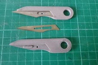 mini no 4 fitment scalpel blade holder maker diy 3d print model - Mito3D