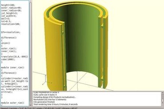 minimalistic bearing 3d printer parts enhancements openscad paramteric simple 3d print model - Mito3D