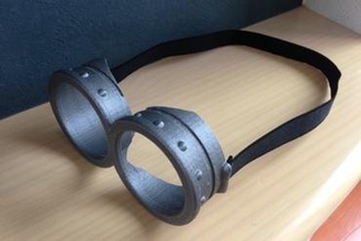 minion e óculos de proteção a moda 3d print model - Mito3D