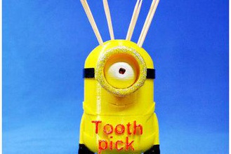 minion toothpick toys minions toothpicks 3d print model - Mito3D