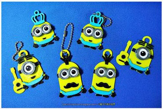 minions keychain magnets - father's day cute version your home dad fathers king minion 3d print model - Mito3D