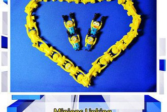 minions linking toys bree chain cute fun link links 3d print model - Mito3D