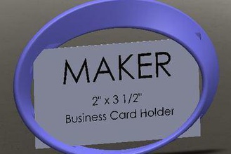 nastro di möbius business card holder la vostra casa mobius biglietto da visita office marketing 3d print model - Mito3D