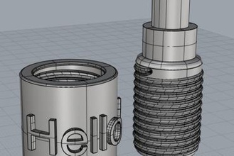 modeling screw threads maker diy 3d print model - Mito3D